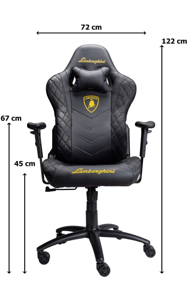 Ghế gaming Lamborghini White ( Trắng đen ) - Hình ảnh 5