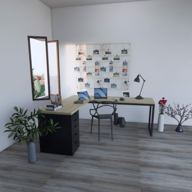 Bàn Ikea Góc L 1 Hộc Tủ ( Thiết Kế Theo Yêu Cầu ) - Hình ảnh 11