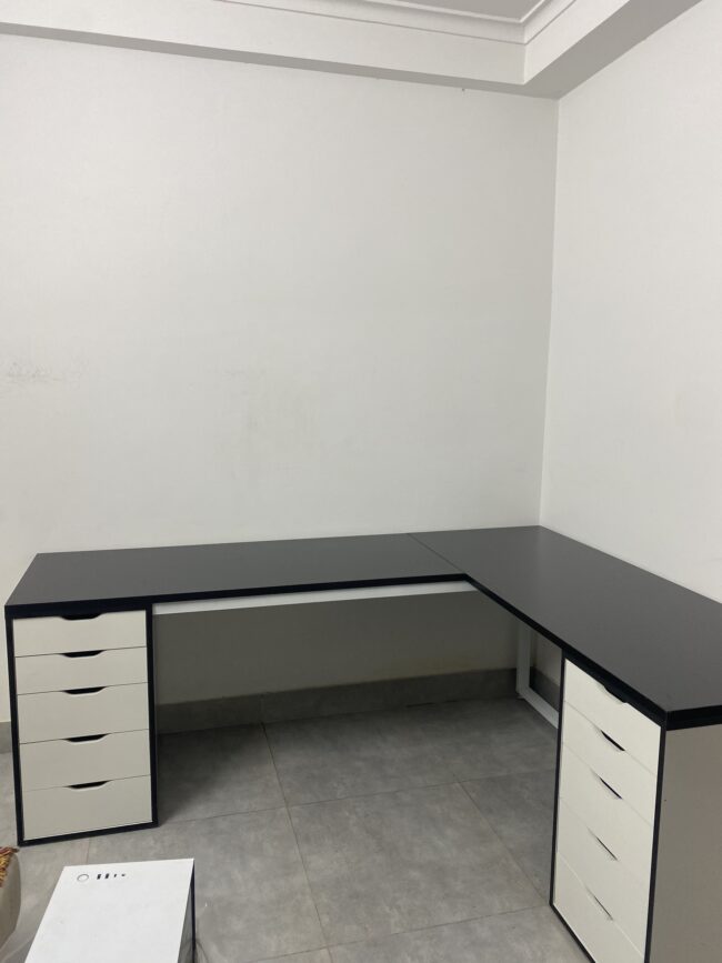 Bàn Ikea Góc L 2 Hộc Tủ ( Thiết Kế Theo Yêu Cầu ) - Hình ảnh 5