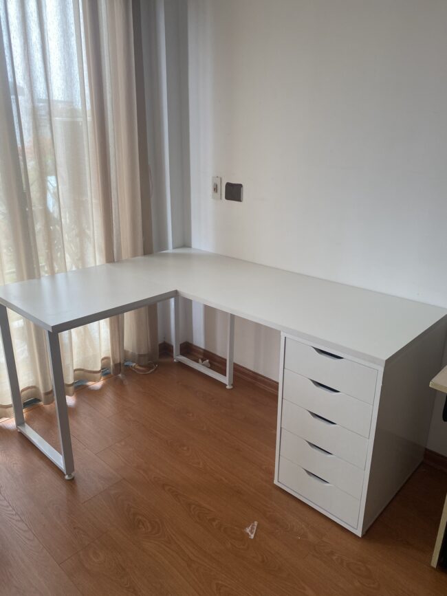 Bàn Ikea Góc L 1 Hộc Tủ ( Thiết Kế Theo Yêu Cầu ) - Hình ảnh 14