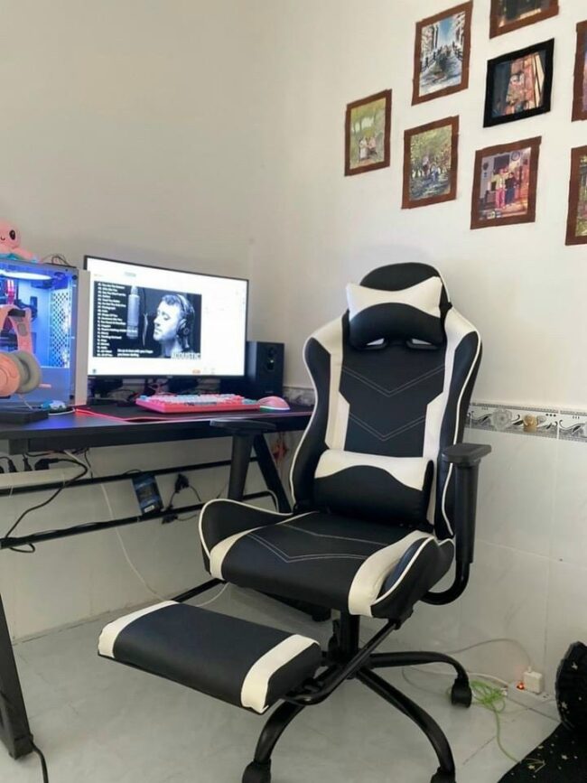 Ghế Gaming Extreme Zero V3 Trắng ( white - black ) - Hình ảnh 2