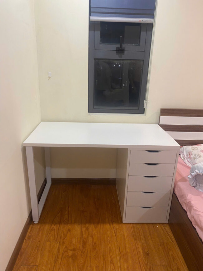 Bàn IKEA 1 Hộc Tủ Đen ( Mặt Tùy Biến Màu Sắc ) - Hình ảnh 11