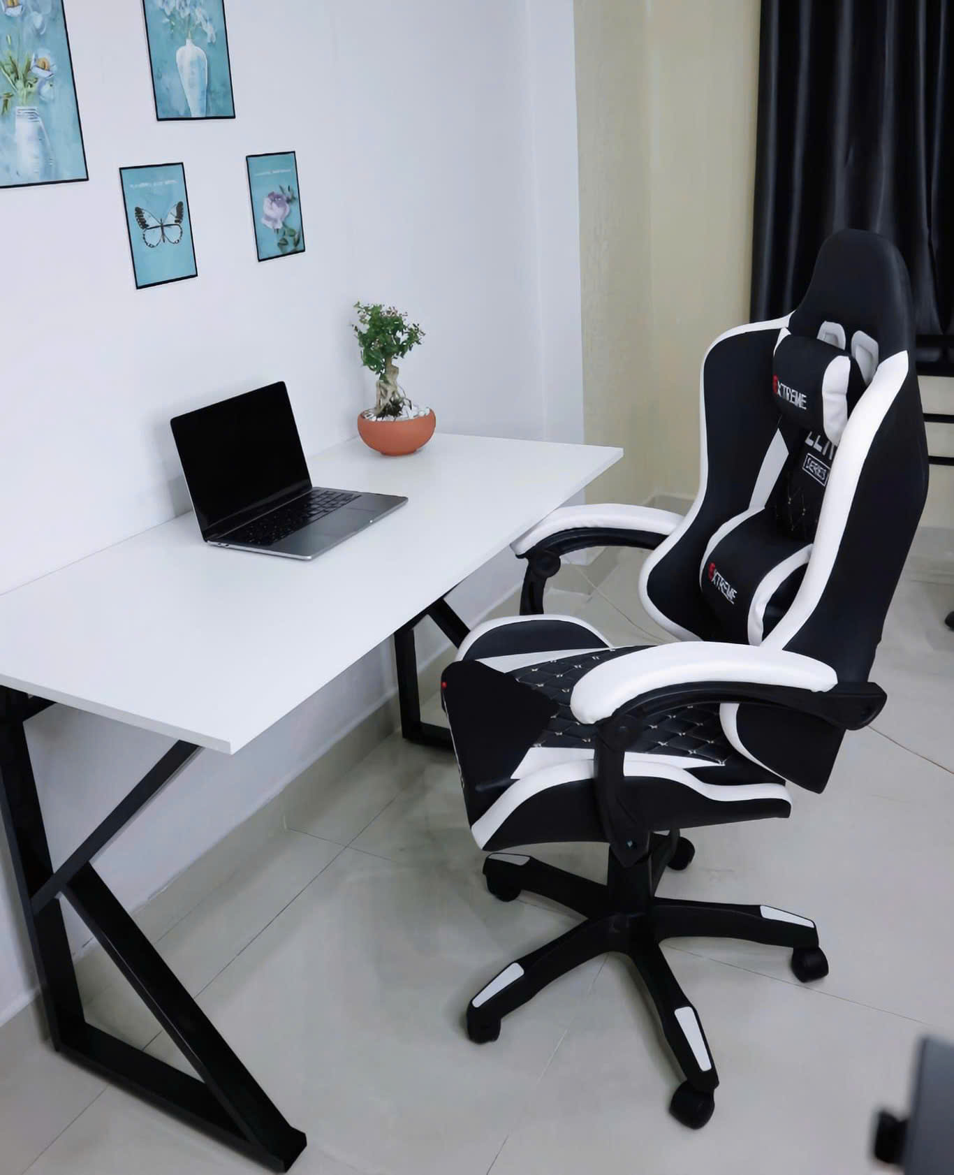 Combo bàn ghế gaming Extreme Zero S+ bàn K mặt gỗ MDF - Ảnh 4