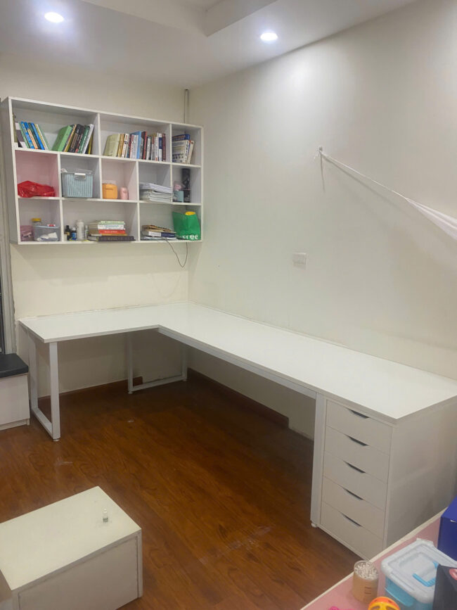 Bàn Ikea Góc L 1 Hộc Tủ ( Có Thiết Kế Theo Yêu Cầu ) - Hình ảnh 7