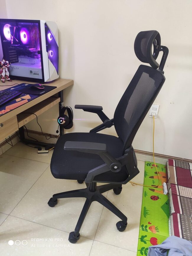 Ghế Công Thái Học Cao Cấp S04 Đen - Hình ảnh 2
