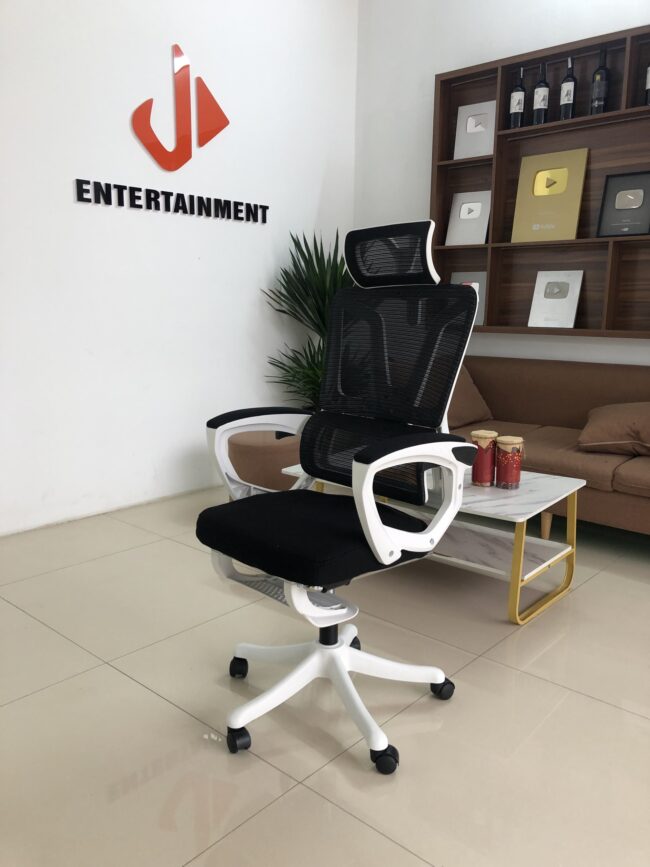 Ghế Công Thái Học Cao Cấp S07 Trắng - Hình ảnh 5