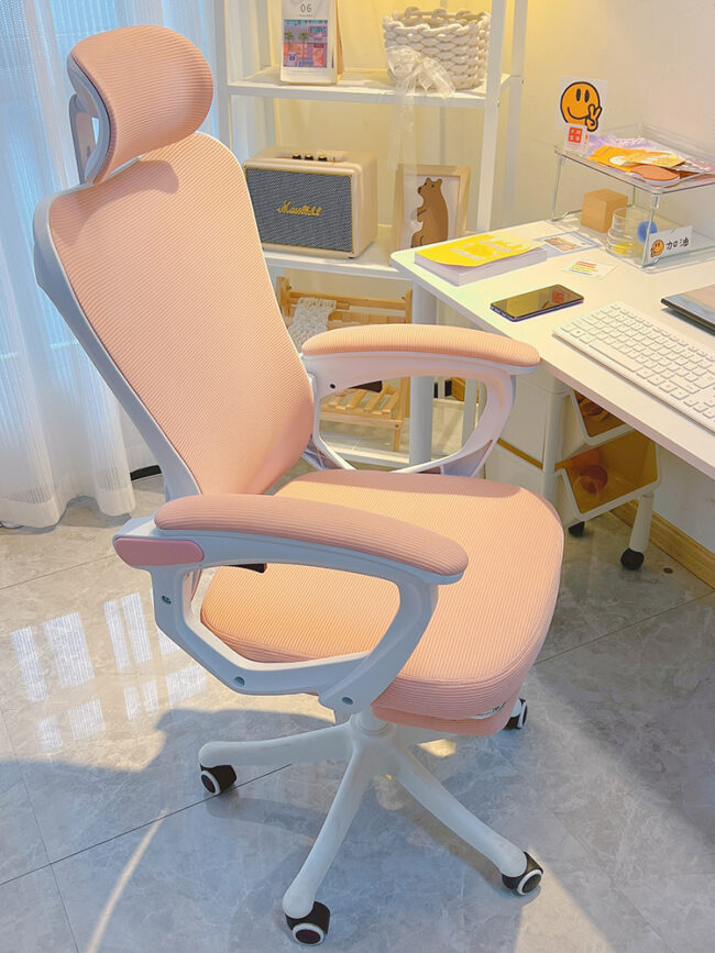 Ghế Công Thái Học Cao Cấp S08 Hồng Pink - Hình ảnh 2