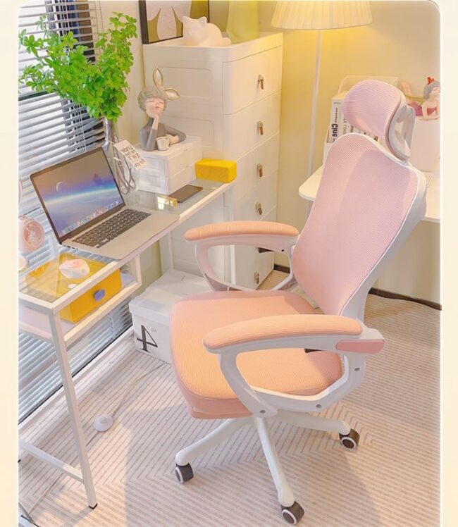 Ghế Công Thái Học Cao Cấp S08 Hồng Pink - Hình ảnh 6