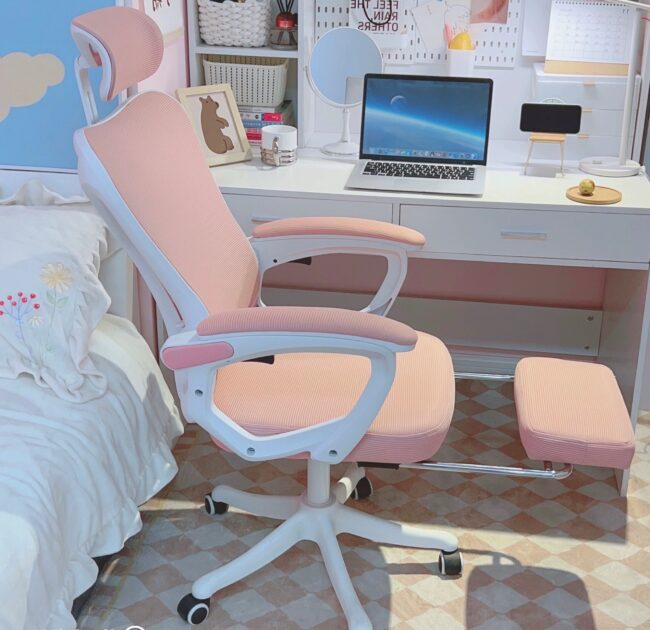 Ghế Công Thái Học Cao Cấp S08 Hồng Pink