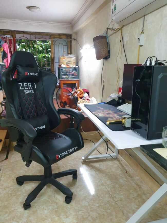 Combo Ghế Gaming Extreme Zero S+ và Bàn Gaming Z- Mặt Gỗ MDF