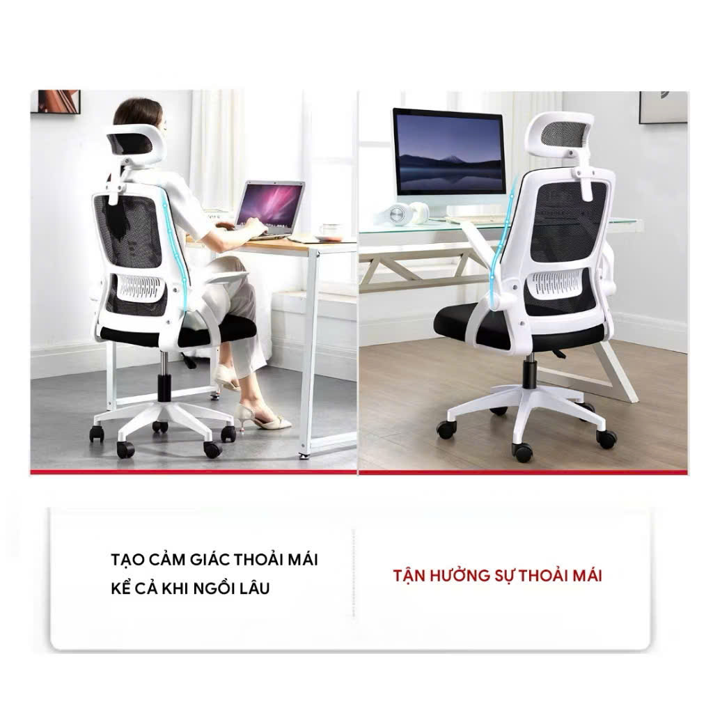 Ghế công thái học CTH S04 Đen ( Full Black ) - Ảnh 6