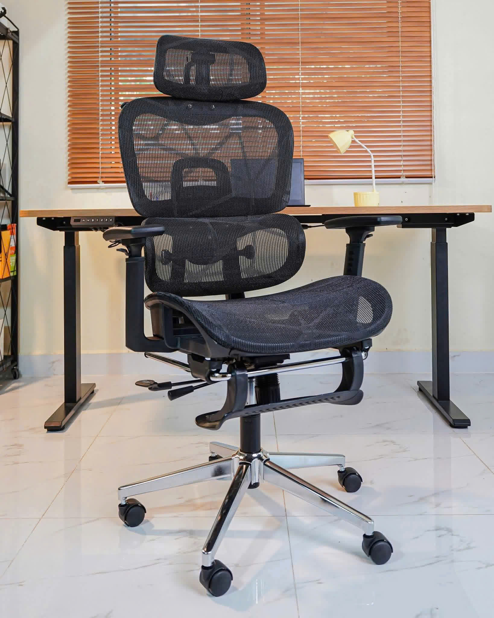 Ghế công thái học Solid M2 - Ghế chơi game, làm việc full lưới maxtric, chức năng xoay ngả kèm kê chân - Ảnh 2