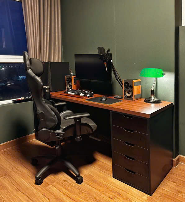 Bàn Ikea 1 Hộc Trắng - Chất liệu gỗ MDF Phủ Melamin Chống Thấm và Chống Xước - Ảnh 3