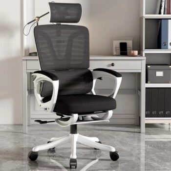 Ghế công thái học CTH S07 Trắng ( White - Black )
