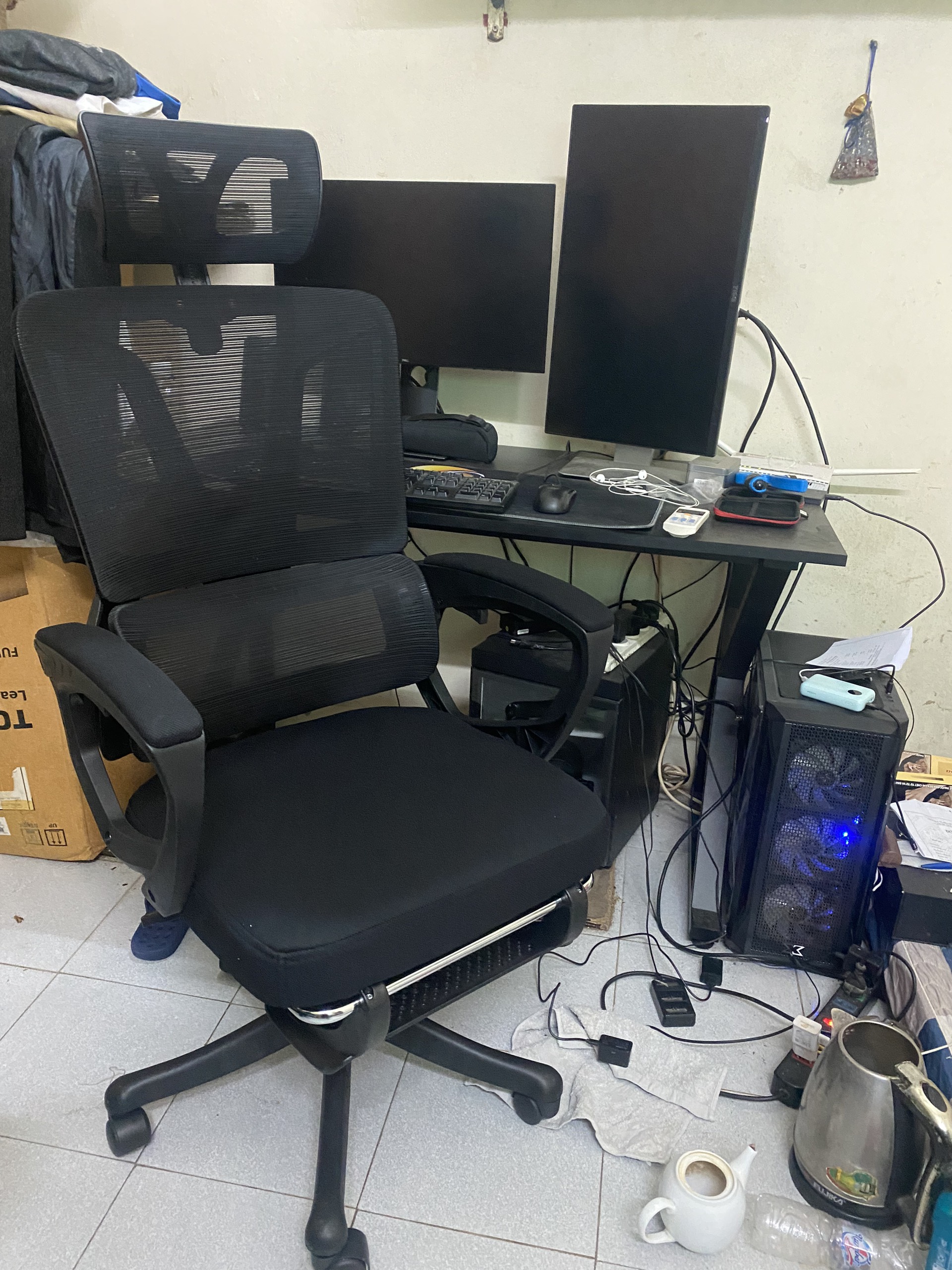 Combo bàn ghế CTH S07 + bàn Gaming Ikea - Ảnh 10